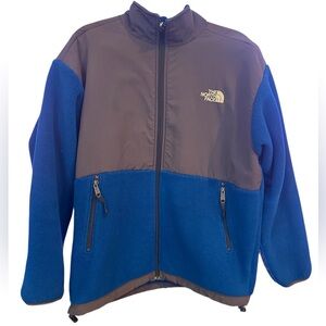 The North Face Denali Fleece Jacket For Boys Size XLarge Blue/Grey